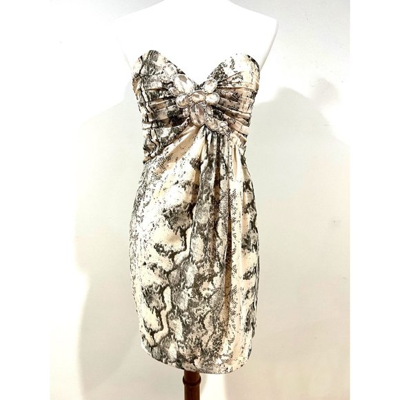 H&M- strapless dress- size 6 - Picture 1 of 6